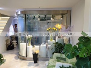 广州黄埔区20立方的玻璃花房冷库工程案例ag点top案例