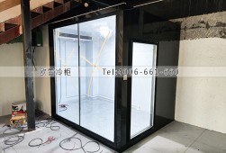 冷库工程案例ag点top-深圳市龙岗区花店小型玻璃冷库建造